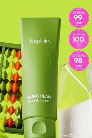 Beplain Mung Bean Yüz Peeling Jel Islak ve Kuru Kullanım 120 ml