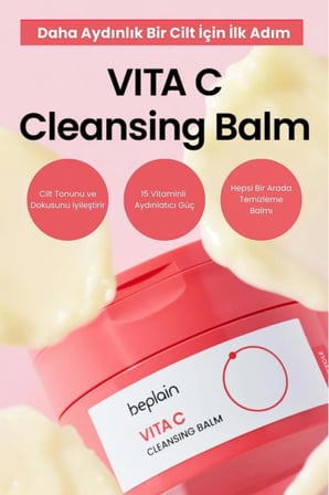 Beplain Vita C Makyaj Temizleme Balmı 100 ml C Vitamini ve Niasinamid İçerikli
