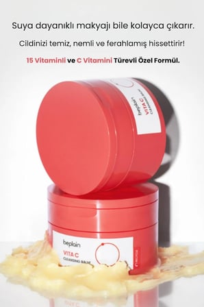 Beplain Vita C Makyaj Temizleme Balmı 100 ml C Vitamini ve Niasinamid İçerikli