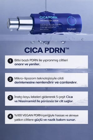 Beplain Cica PDRN Yüz Serumu Yenileyici ve Sıkılaştırıcı 30ml