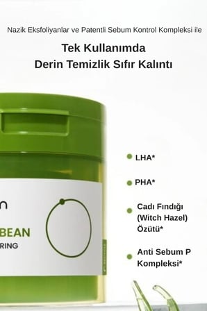 Beplain Mung Bean Yüz Maskesi Gözenek ve Siyah Nokta Pedi