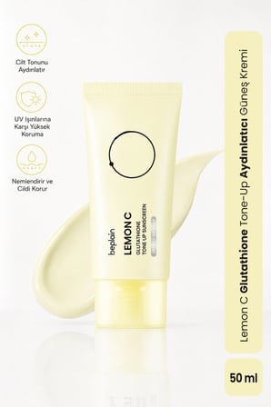 Beplain Lemon C Glutathione Tone-Up Güneş Kremi SPF50+ PA++++ 50 ml