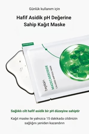 Beplain Madecassoside Yatıştırıcı Ampul Kağıt Maske 24ml