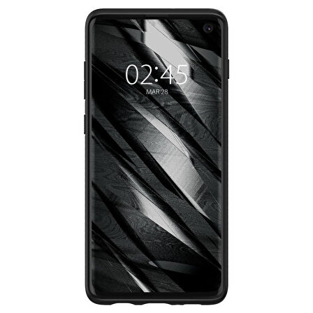 Spigen Galaxy S10 ile Uyumlu Kılıf Liquid Air Matte Black
