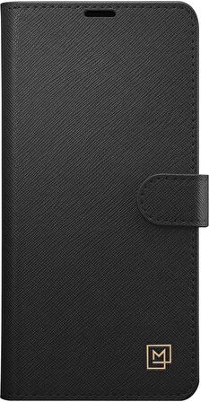 Spigen Galaxy S10 Kılıf La Manon Wallet Saffiano Black