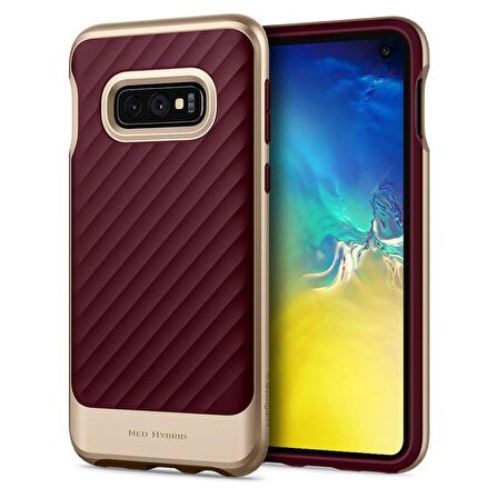Spigen Galaxy S10e Kılıf Neo Hybrid Burgundy