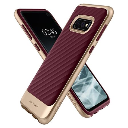 Spigen Galaxy S10e Kılıf Neo Hybrid Burgundy