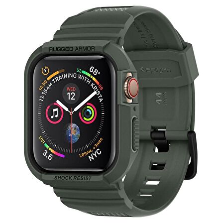 Spigen Apple Watch Seri (45mm / 44mm) Uyumlu Kılıf , Spigen Rugged Armor Pro