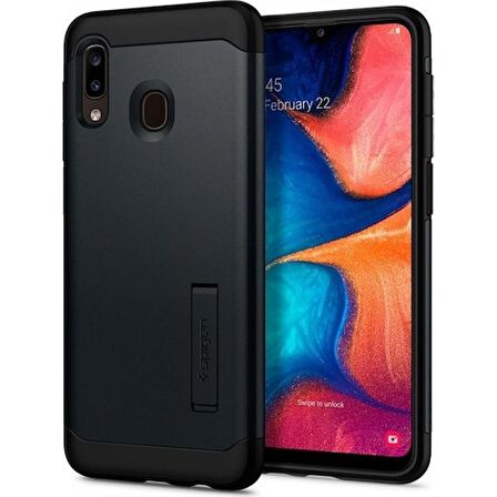 Spigen Galaxy A30 Kılıf Slim Armor Metal Slate