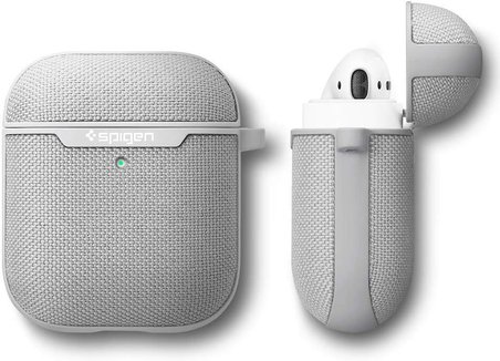 Spigen Apple AirPods 2/1 Nesil Uyumlu Kılıf Urban Fit Dokuma Gri- Outlet