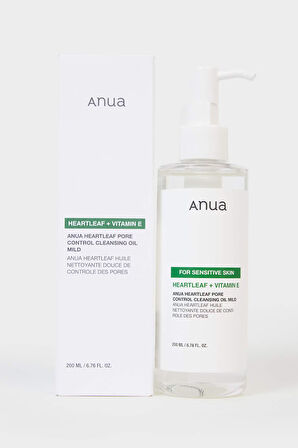 Anua Heartleaf Gözenek Kontrol Nazik Temizleme Yağı 200ml