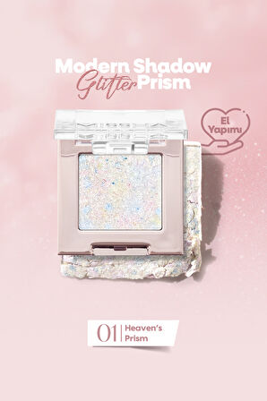 Topaklanmayan El Yapımı Holografik Simli Far Modern Shadow Glitter Prism (No.1 Heaven's Prism)