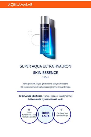 Missha Super Aqua Tüm Cilt Tipleri İçin Su Bazlı Yağsız Nemlendirici Yüz Bakım Serumu 200 ml