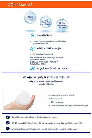 Missha Hyalüronik Asit İçeren Nemlendirici Makyaj Temizleme Köpüğü 200ml Super Aqua Hyalron Cleansing Foam