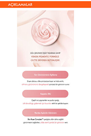 Ton Eşitleyici Aydınlık Görünüm Sağlayan Kapatıcı Krem Glow Tone Up Rose Pact