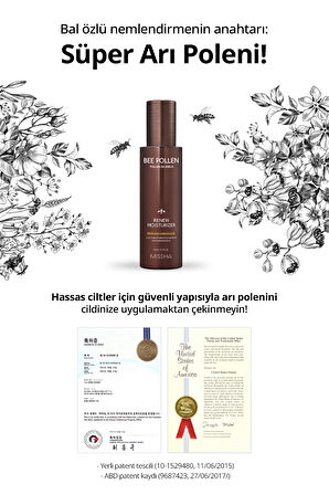 Kuru Ciltler için Arı Poleni İçerikli Nemlendirici Krem Missha Bee Pollen Renew Intense Moisturiser