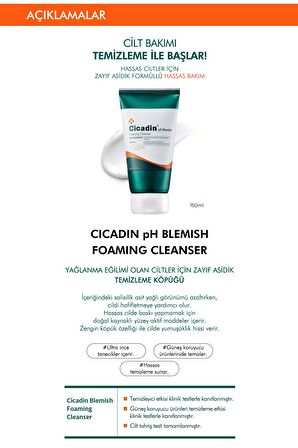 Missha Cicadin Hassas Cilt için Dengeleyici Parabensiz Yüz Temizleme Köpüğü 150 ml 