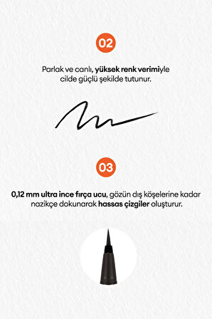 Uzun Süre Kalıcı, Suya Dayanıklı, Likit Eyeliner Born To Be Madproof Liquid Liner (01)