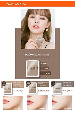 Doğal Tonlarda 3 lü Kontür Paleti Full Shot Hidden Contour No.1 Soft Ginger