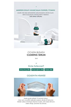 Hassas Ve Sivilcelenme Eğilimi Gösteren Ciltler İçin Dengeleyici Serum 30mlBlemish Clearing Serum