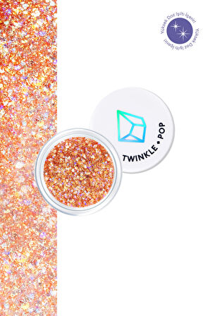 Çok Amaçlı Kullanım İçin Yoğun Sim İçerikli Jel Glitter Twinkle Pop Jelly Glitter (#5 Coral Banzzak)