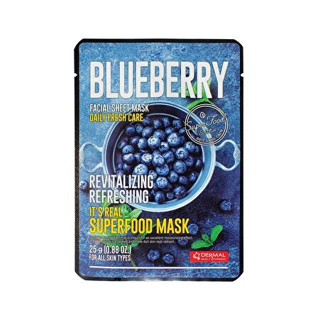 Dermal Its Real Superfood Blueberry Yenileyici Yüz Maskesi
