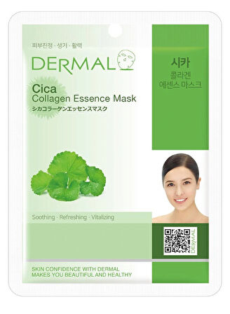 Dermal 5'li Canlandırıcı, Yenileyici, Sakinleştirici Centella Asiatica Özlü Kolajen Maske