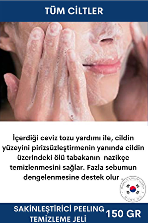 Dermal Tüm Ciltler için Sakinleştirici Yüz Temizleme Jeli 150 g 