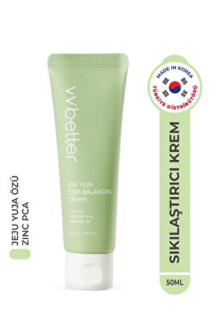 Jeju Yuja Cera Balancing Cream Cilt Dengeleyici Sıkılaştırıcı Nemlendirici Ceramide Krem Kore 50ml
