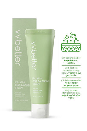 Jeju Yuja Cera Balancing Cream Cilt Dengeleyici Sıkılaştırıcı Nemlendirici Ceramide Krem Kore 50ml