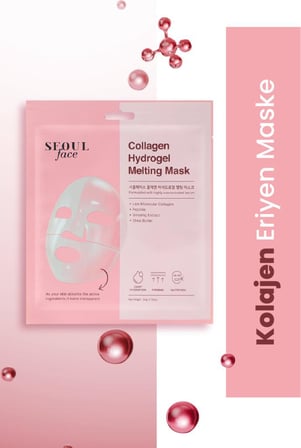 Seoulface Kolajen Hydrojel Şeffaflaşan Eriyen Maske 34 gr 10 Adet