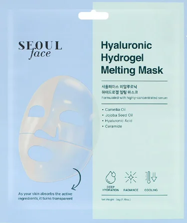 Seoulface Hyalüronik Asit Hydrojel Şeffaflaşan Eriyen Maske 34 gr. 10 Adet
