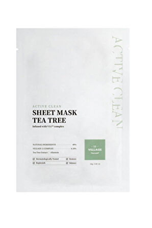 Active Clean Sheet Mask Tea Tree 23 gr – Çay Ağacı Maskesi