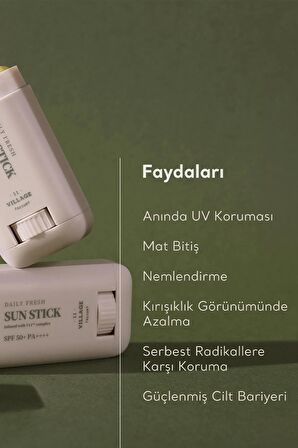 Daily Fresh Sun Stick 50+ Pa++++ - Vegan Stick Güneş Koruyucu