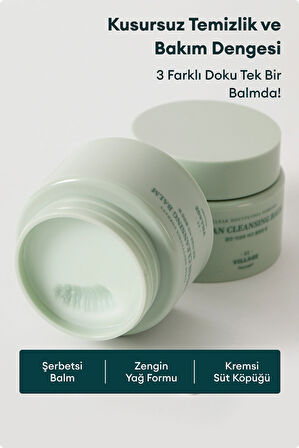 Village 11 Factory Clear Houttuynia Cordata Vegan Cleansing Balm 100ml - Şerbet Tipi Yatıştırıcı Heartleaf Vegan Makyaj ve Yüz Temizleme Balmı