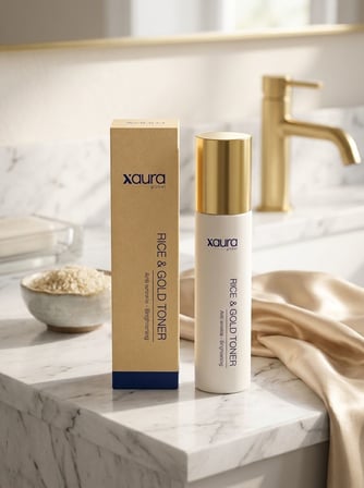 XAura Rice & Gold Toner Pirinç Özü ve 24K Altın Parçacıklı Aydınlatıcı Yüz Toniği 150 ml