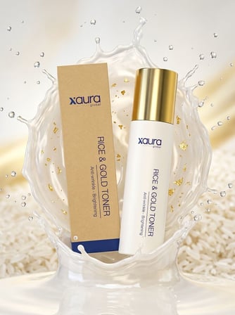 XAura Rice & Gold Toner Pirinç Özü ve 24K Altın Parçacıklı Aydınlatıcı Yüz Toniği 150 ml