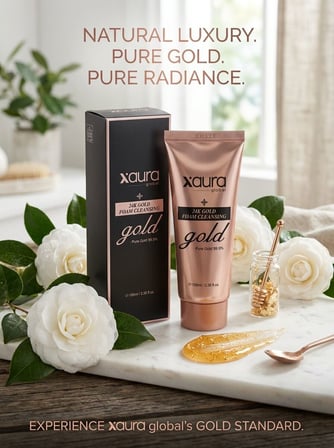 XAura 24K Gold Foam Cleansing Yaşlanma Karşıtı Altın Yüz Temizleme Köpüğü 100 ml