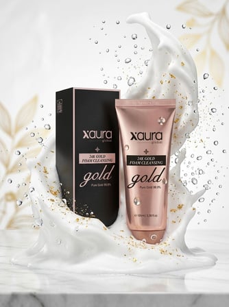 XAura 24K Gold Foam Cleansing Yaşlanma Karşıtı Altın Yüz Temizleme Köpüğü 100 ml