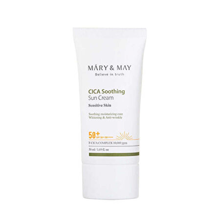 Mary and May Cica Soothing Yatıştırıcı Güneş Kremi SPF50+ 50ml