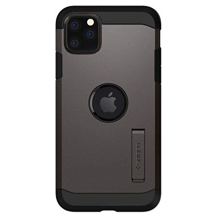 Spigen iPhone 11 Pro ile Uyumlu Kılıf Tough Armor Gunmetal