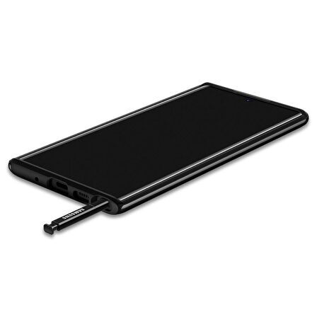 Spigen Galaxy Note 10 ile Uyumlu Kılıf Neo Hybrid Shiny Black