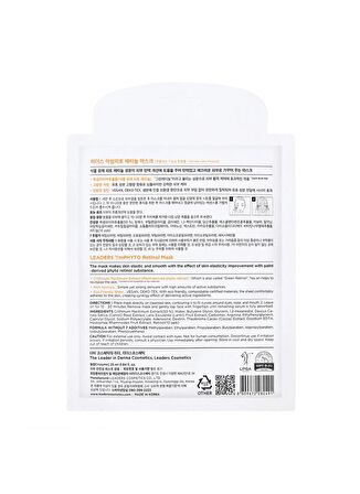 Leaders Imphyto Retinol İçerikli Vegan Maske