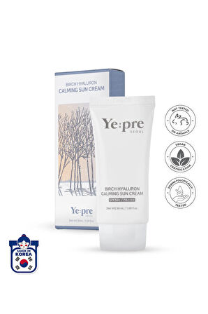Birch Hyaluron Calming Sun Cream Spf50 Güneş Kremi Nemlendirici Huş Ağacı Hyaluronic Acid Kore 50ml