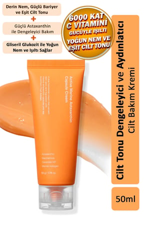 Active Marine Astaxanthin Capsule Cream / Aydınlatıcı Krem 50ml