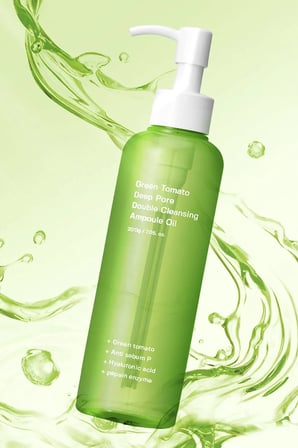 Green Tomato Double Cleansing Ampoule Oil / Çift Etkili Temizleme Yağı 200g