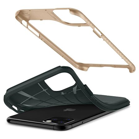 Spigen iPhone 11 Pro Kılıf Hybrid NX Forest Green