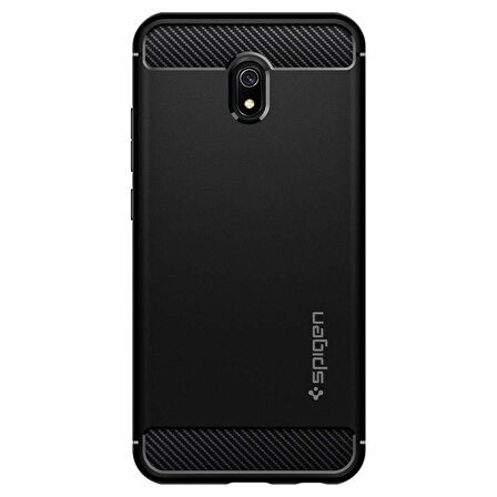 Spigen Redmi 8A ile Uyumlu Kılıf Rugged Armor Matte Black