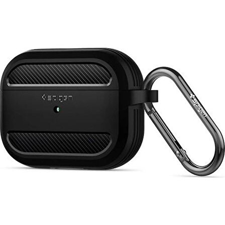 Spigen Apple AirPods Pro Uyumlu Kılıf Rugged Armor Matte Black- ASD00540