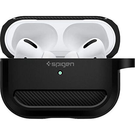 Spigen Apple AirPods Pro Uyumlu Kılıf Rugged Armor Matte Black- ASD00540